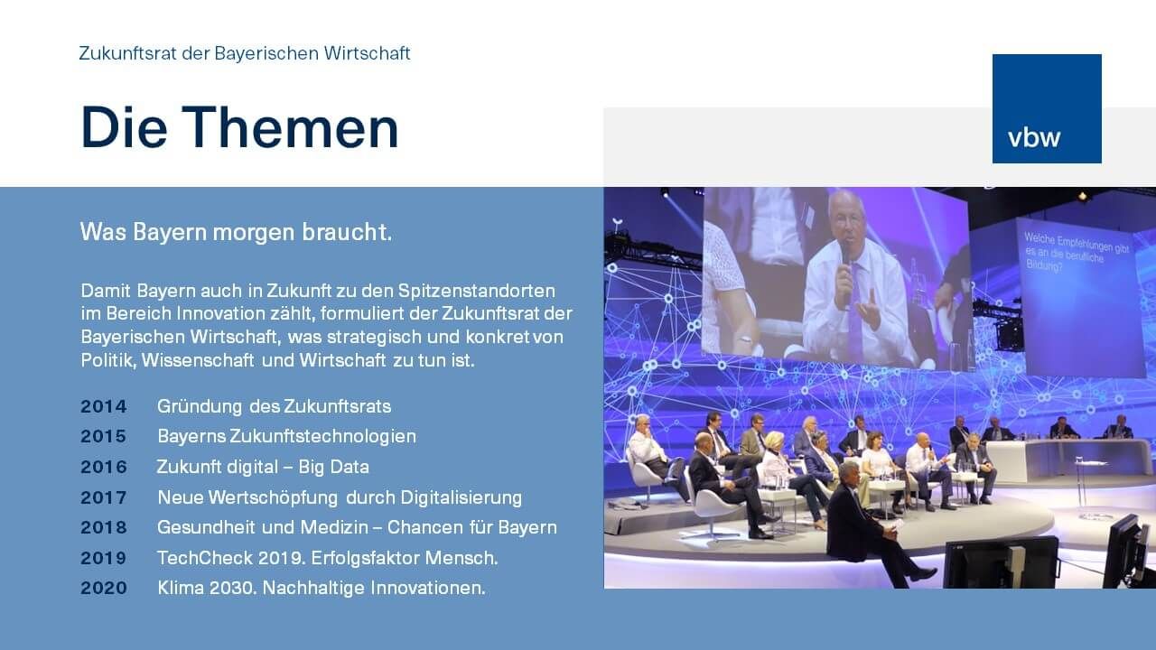 Die wichtigsten Fakten zur vbw