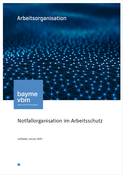Notfallorganisation im Arbeitsschutz Notfallorganisation im Arbeitsschutz