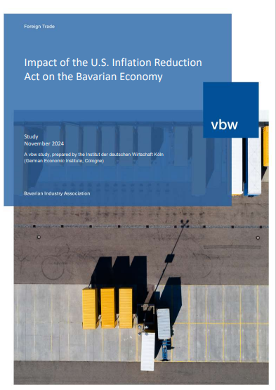 Impact of the U.S. Inflation Reduction Act on the Bavarian Economy