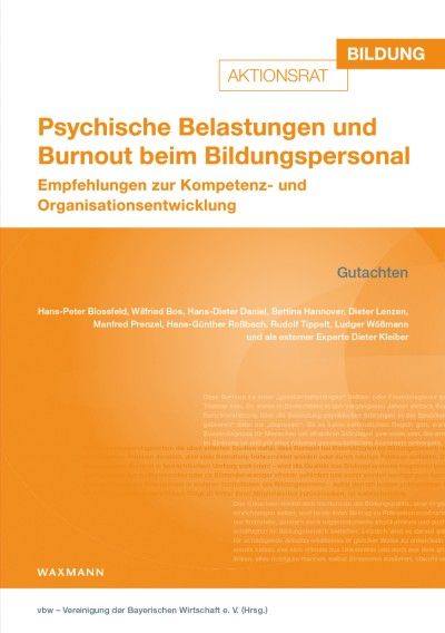 Psychische Belastungen und Burnout beim Bildungspersonal (2014)