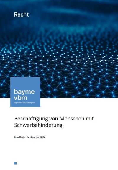 Beschäftigung von Menschen mit Schwerbehinderung Beschäftigung von Menschen mit Schwerbehinderung
