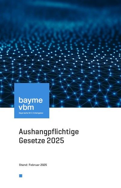 Aushangpflichtige Gesetze 2025