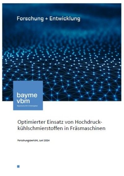 Optimierter Einsatz von Hochdruckkühlschmierstoffen in Fräsmaschinen