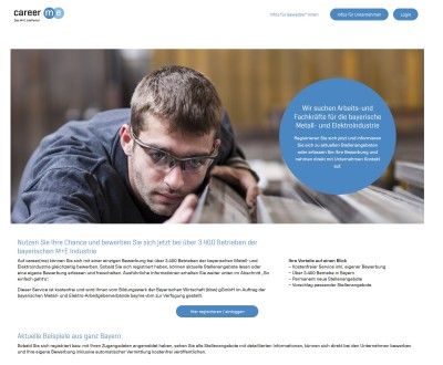 Screenshot_career-me_Startseite